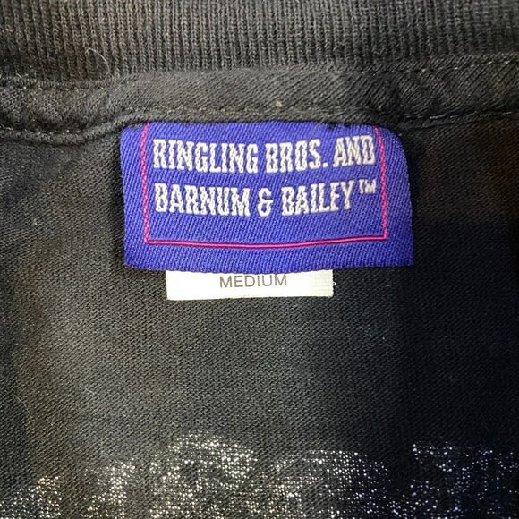 Ringling Brothers T-shirt M Black Double Sided Made in USA Official - Picture 2 of 5